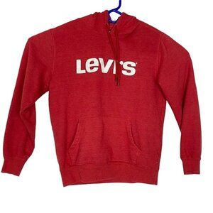 LEVI'S Pullover Hoodie Red M 44-3